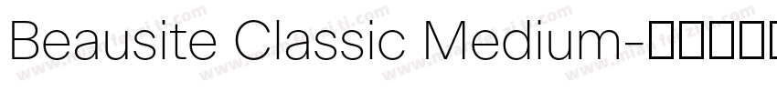 Beausite Classic Medium字体转换